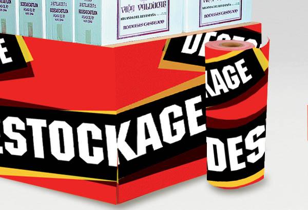 Rouleau de jupe de palette Calcolor® à thème de 60 cm x 50 m - Destockage