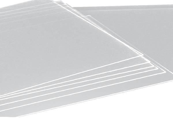 Film transparent en PVC calandré de 0.5 mm d'épaisseur - 1000 x 1400 mm