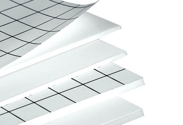 Plaque CREA'FIX en carton mousse blanche de 5 mm - 1000 x 1400 mm