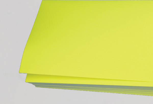 Papier affiche jet d'encre jaune fluo 1 face de 100g - Format A4