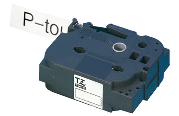 Ruban TZE 241 pour titreur Brother® - 18 mm x 8 m - Noir et Blanc