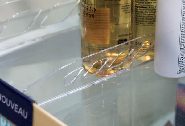 Séparateur extra small transparent - Hauteur 35 mm - Sécable de 180 à 380 mm