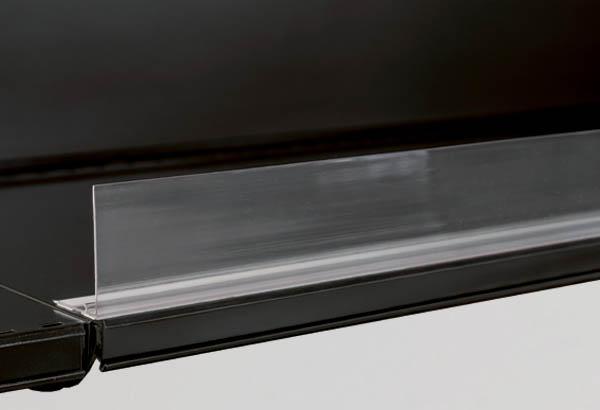 Rail butée magnétique transparent - H.60 mm - 40 x 1325 mm