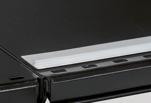 Rail standard magnétique blanc pour séparateur - 25 x 1000 mm