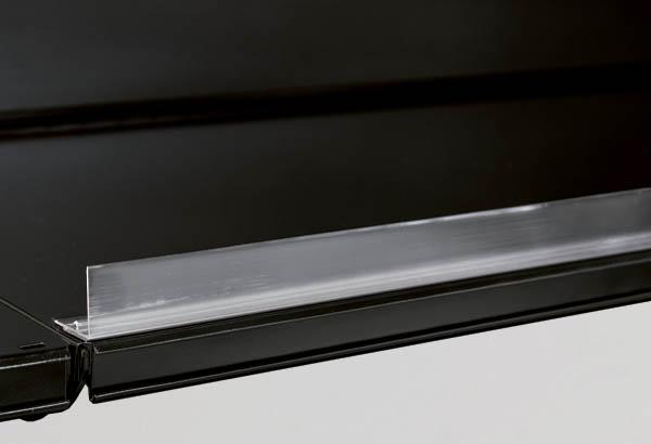 Rail butée adhésif transparent - Hauteur 30 mm - 25 x 1245 mm