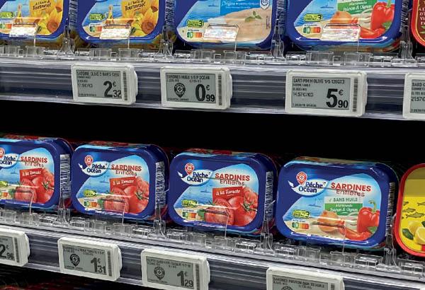 Easypush conserve simple - Séparateur de 55 x 380 mm - Gauche / Droite