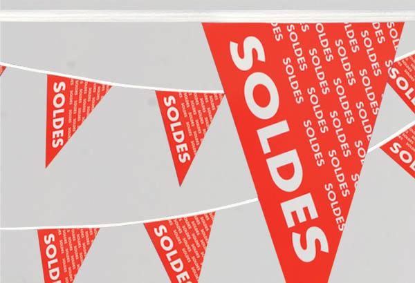 Guirlande à thème de 10 m et 29 fanions - Soldes