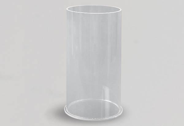Tube distributeur acrylique transparent Ø 15 x 30 cm