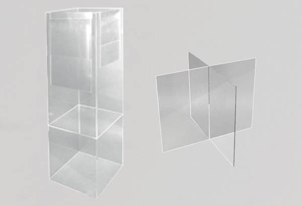 Séparateurs de bac en 4 compartiments - 300 x 290 x 290 mm