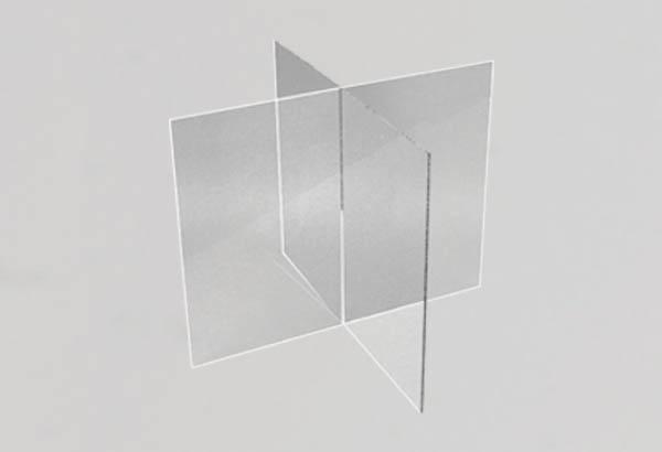 Séparateur de bac en 4 compartiments - 295 x 300 x 300 mm