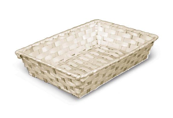 Panier rectangulaire en bambou - 280 x 200 x 30 mm