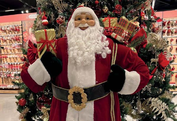 PERE NOEL VELOURS ROUGE 180 CM