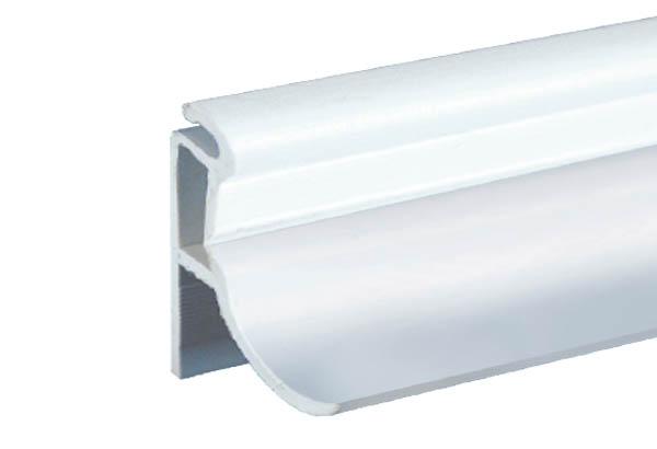Profil clippant pour crochet en PVC - Longueur 1200 mm Profil clippant pour crochet en PVC - Longueur 1200 mm