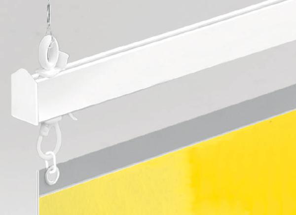 Profil Décobarre® XL en aluminium blanc - Longueur 3000 mm