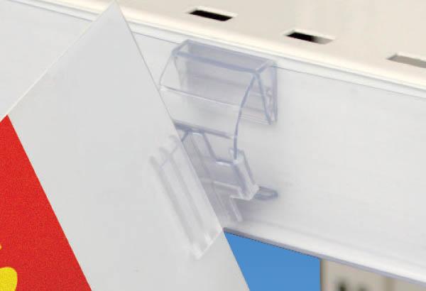 Accroche grip drapeau à angle variable - Profils porte étiquettes