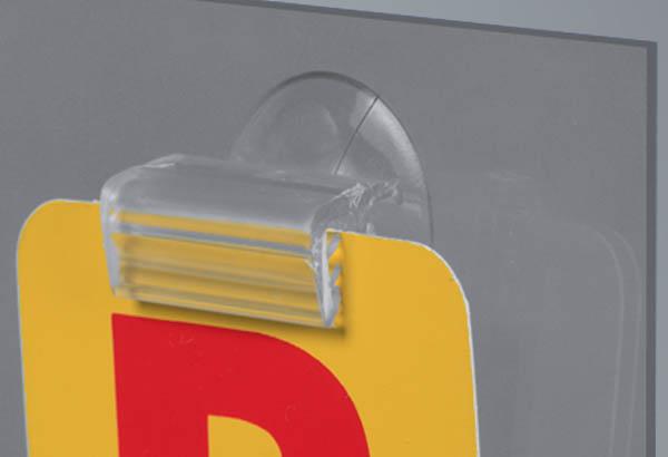 Accroche grip U facing avec ventouse de diamètre 25 mm