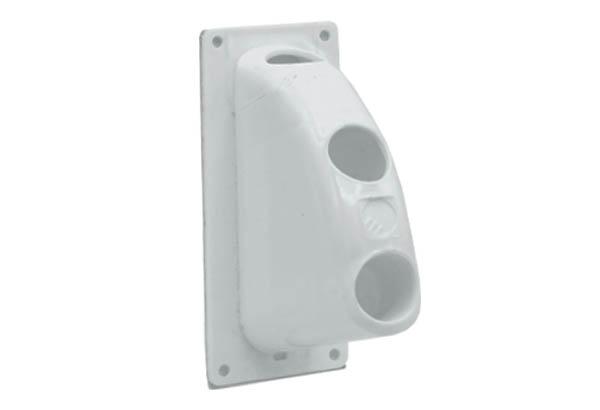 Porte-drapeau à 3 positions 0° - 45° - 90° pour tube de Ø 17 - 19 mm - Support adhésif