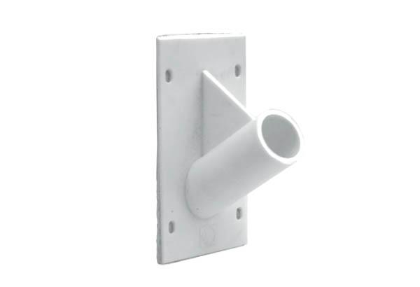 Porte-tube incliné à 60° avec support adhésif pour tube fendu de Ø 17 - 19 mm