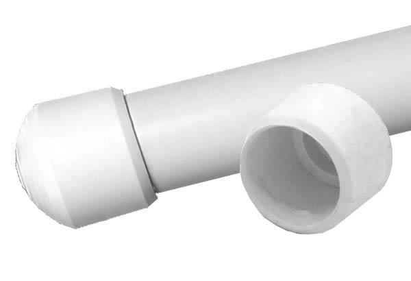 Bouchon pour porte-drapeau avec tube fendu de Ø 17 - 19 mm - 24 x 24 mm