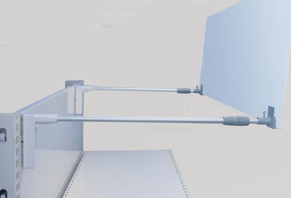 Platane porte fronton à visser pour potence - Pour panneau de 3 mm