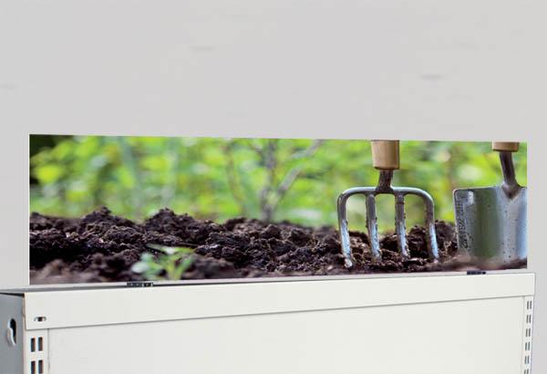 Promobase® magnétique avec adhésif à poser - Hauteur 75 mm