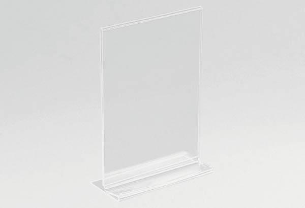 Porte visuel 2 faces en acrylique transparent - Format A4 - Vertical