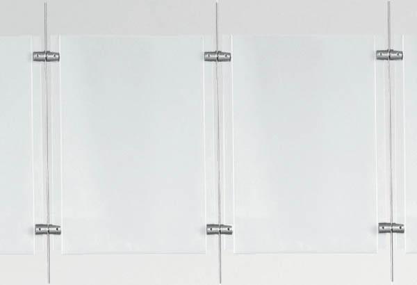 Pince double de fixation câble / porte affiches