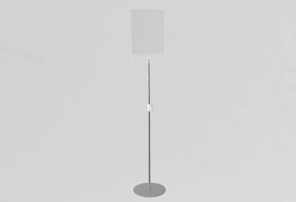 Kit pochette vision A4 en acrylique avec tige télescopique - Grand modèle