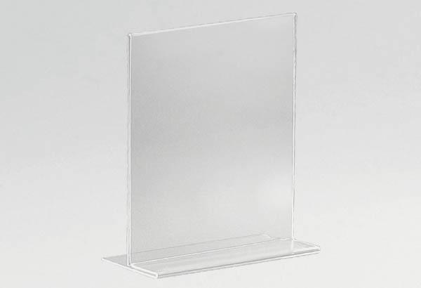 Porte visuel 2 faces en PET transparent - Format A5 - Vertical