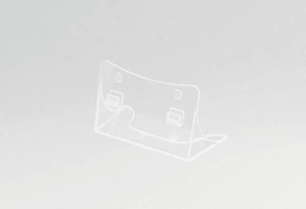 Socle en polystyrène pour porte-brochures format 1/3 A4 et A5