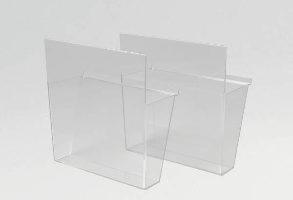 Porte brochures bac en PET - Format A4