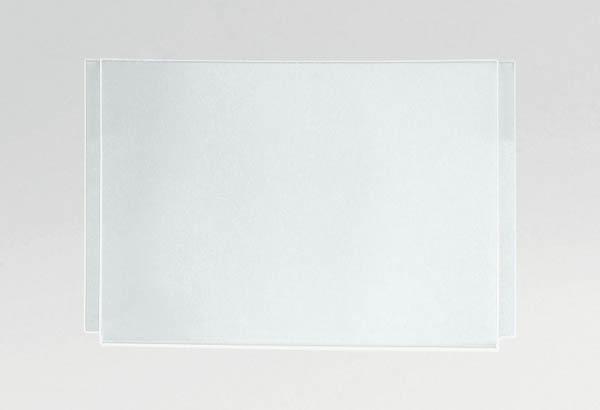 Porte-affiche simple plexi transparent pour système câble - Format A4 - Horizontal