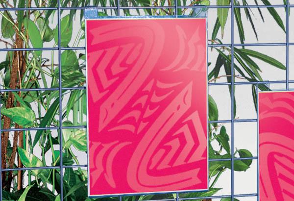 Pochette en plexi transparente pour grille d'exposition - Format A4 - Verticale