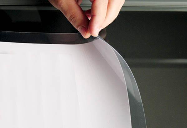 Pochette électrostatique en PET transparent - Format A4 - Vertical