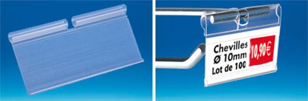 PE transparent retour avant- 40 x 100 mm