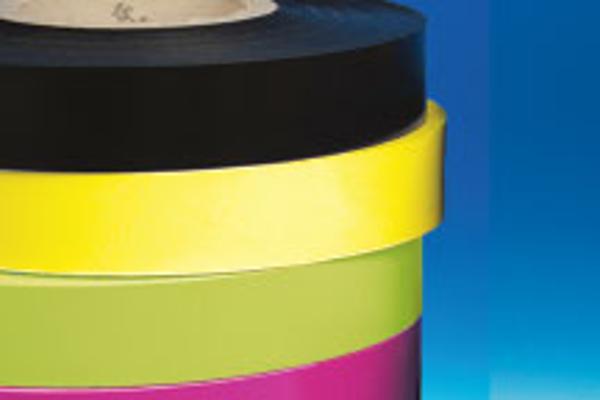 Bande déco porte-étiquette papier "Jaune citron" 38 mm x 100 m