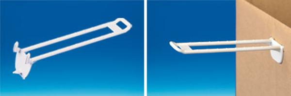 Broche double auto-perforante blanche 200 mm