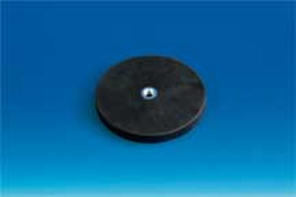 Aimant rond de Ø 66 mm sans crochet - Pas de vis de 6 mm et force de 18 kg