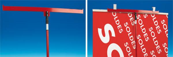 Perche en T télescopique Profil'Up® - De 1.6 à 3 m