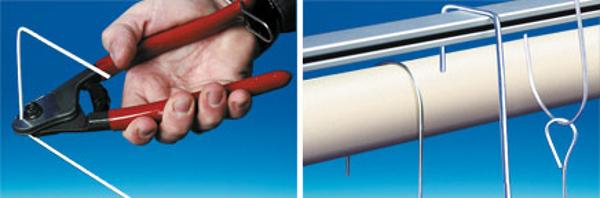 Tige droite adaptable sans crochet - Longueur 1500 mm