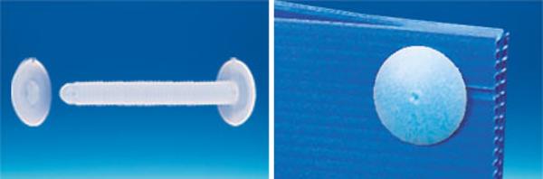 Pression permanent clip translucide ø 15 mm - serrage 5 à 41 mm