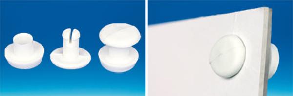 Rivet pression blanc permanent ø 5.5 mm - serrage 5 mm