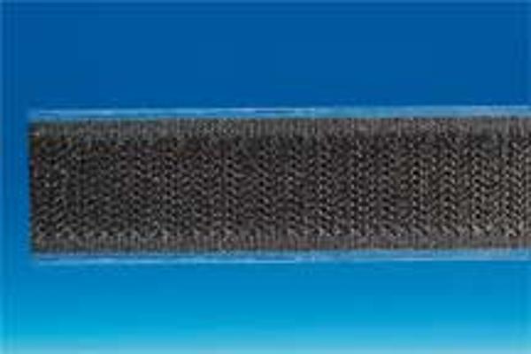 Ruban Auto-grippant CARAFIX® noir adhésivé "Crochet" 20 mm x 25 m