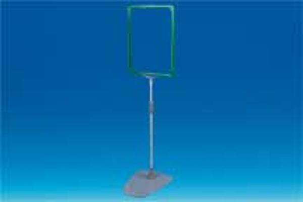 Kit cadre A4 télescopique de 320 à 620 mm socle métal - Vert