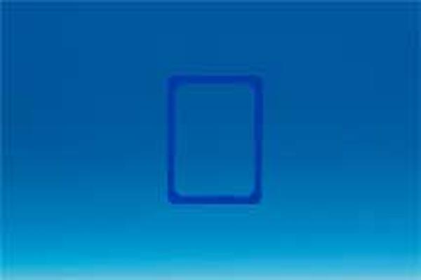 Cadre bleu en PVC - Format affichette A5