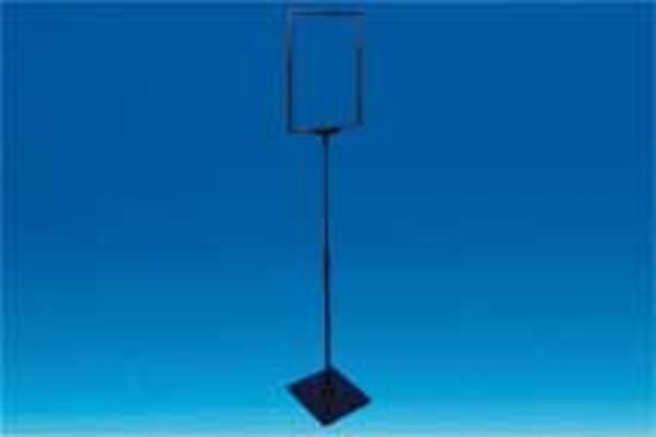 Kit cadre A4 noir socle plastique télescopique 32 à 62 cm