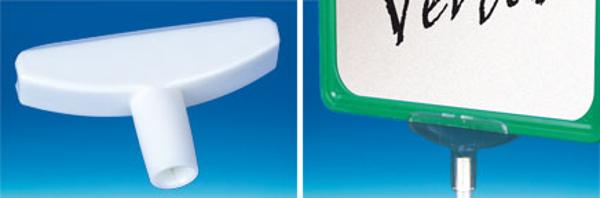 T de liaison blanc pour cadre PVC