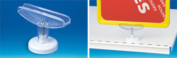 Aimant T de liaison transparent à poser pour cadre PVC