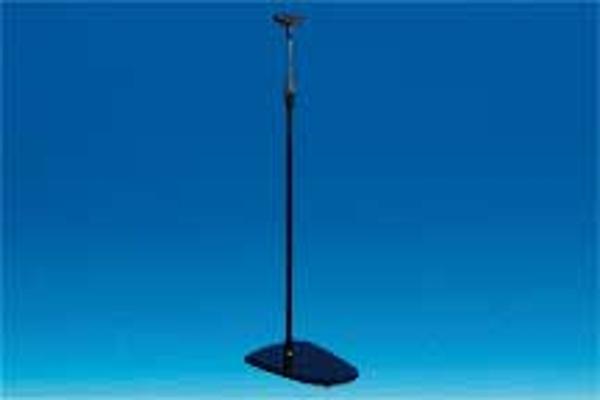 Pied noir pour cadre socle métal rond tige téléscopique 60 à 100 cm
