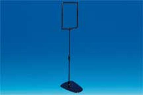 Kit cadre A4 noir socle plastique télescopique 35 à 58 cm